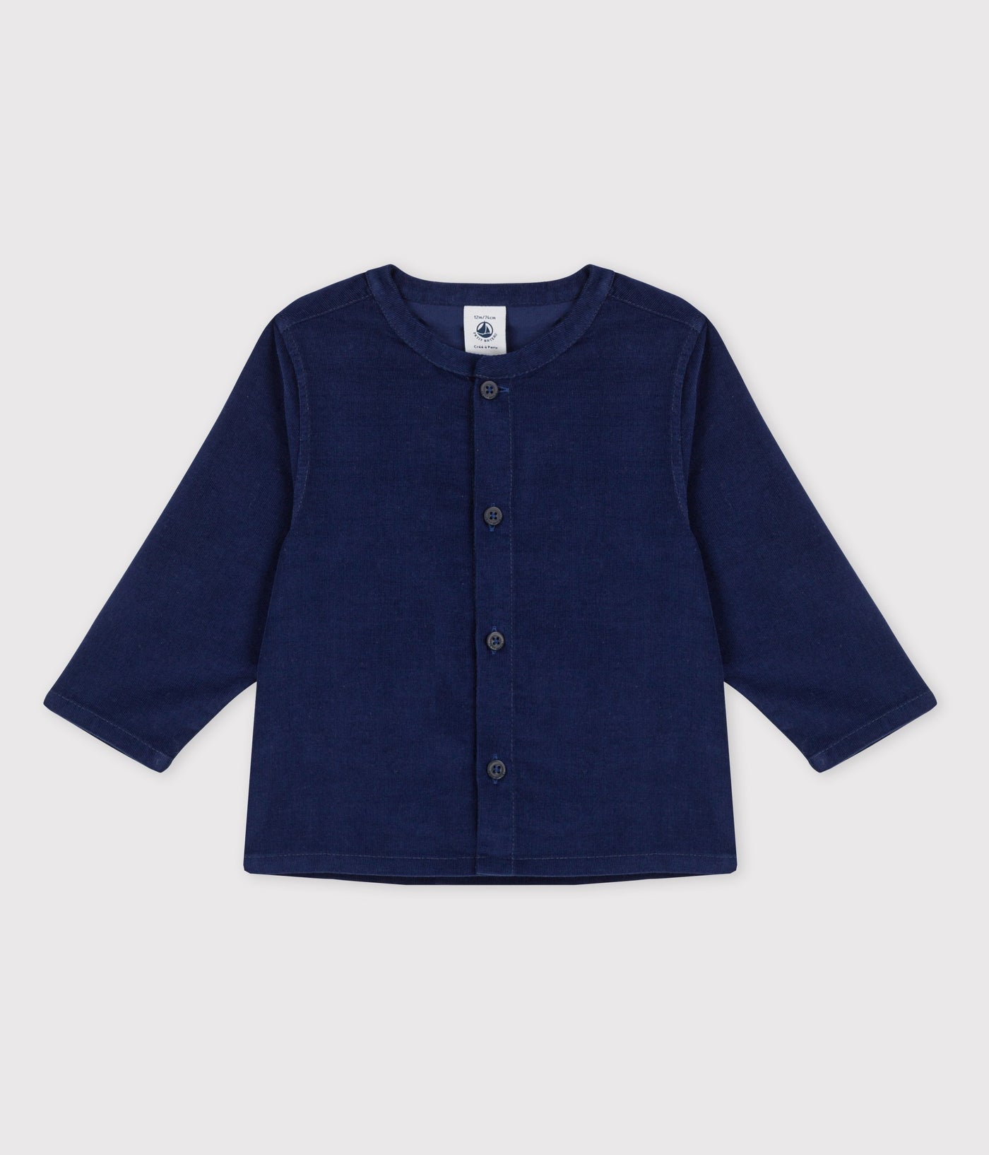 BABIES' LONG-SLEEVED 
SUPER FINE VELOUR SHIRT