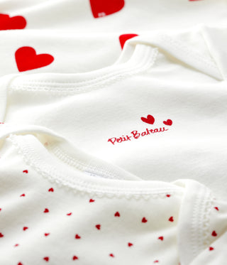 BABY GIRL'S ORGANIC COTTON BODYSUIT - 3-PACK