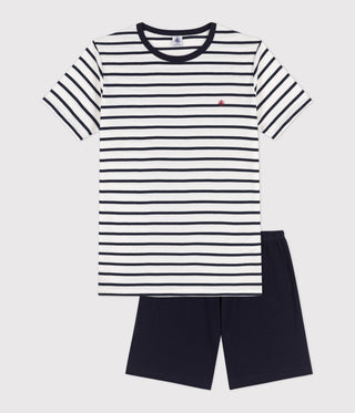 TEENAGE BOY'S ORGANIC COTTON PYJACOURT SLEEP AND LOUNGEWEAR
