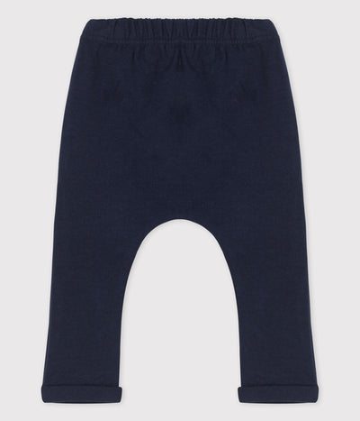 BABIES' THICK ORGANIC JERSEY TROUSERS