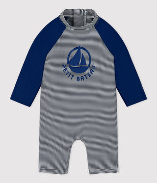 BABY BOY'S RECYCLED POLYAMIDE UV-RESISTANT ONE-PIECE SWIMSUIT