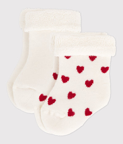 KNITTED BABIES' SOCKS - 2 PACK