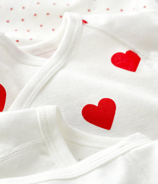 BABY UNISEX ORGANIC COTTON WRAPOVER BODYSUIT - 3-PACK