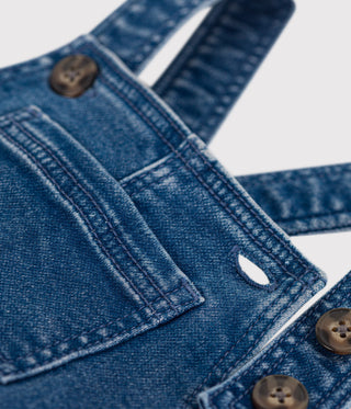 BABY BOY'S ORGANIC COTTON DENIM DUNGAREES