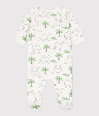 BABY BOY'S PRINTED COTTON SLEEPSUIT