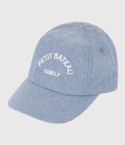 BABIES' DENIM PETIT BATEAU FAMILY CAP