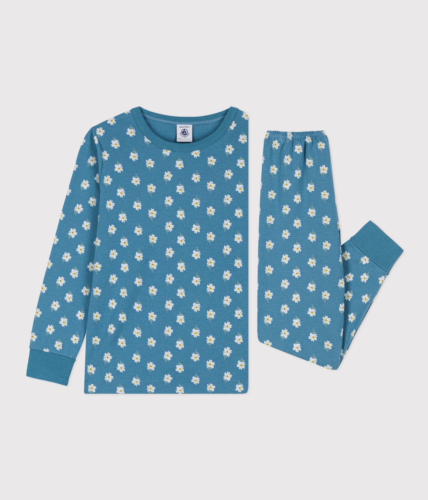 GIRLS' FLORAL COTTON PYJAMAS