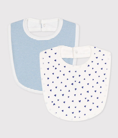 PACK OF 2 COTTON BABY BIBS